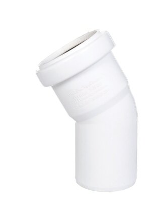 Уголок канализационный 50 мм, 30 °, РосТурПласт, белый, 24551