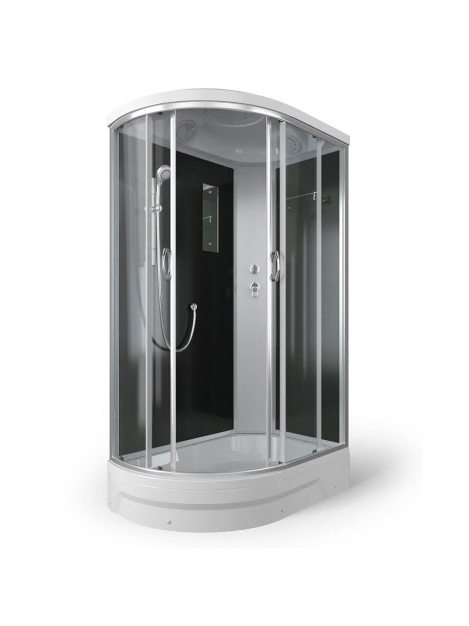 Душевая кабина 120х80х226 см, правый, поддон 26 см, тонированная, Erlit, ER351226R-C4-RUS