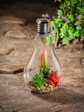 Цветок искусственный декоративный Композиция Суккулентов, 12х22 см, Y6-10426