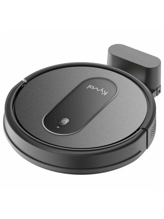 Робот-пылесос аккумуляторный, Kyvol, D10, 28 Вт, с контейнером, 0.25 л, 2.6 А.ч, сухая и влажная уборка, черный