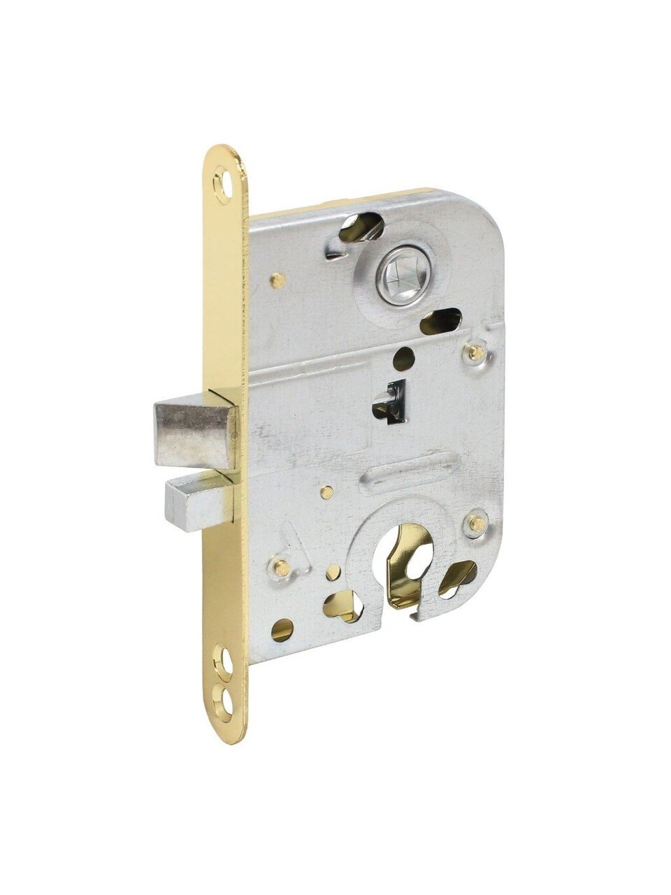 Замок врезной Аллюр, 2018 РB, 14141, без ручки, золото