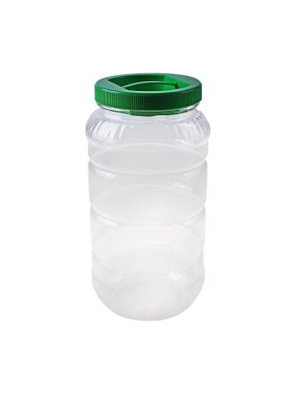 Банка для сыпучих продуктов, пластик, 3 л, 25.6 см, с крышкой, Альтернатива, М328, в ассортименте