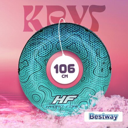 Круг надувной 119 см, Bestway, с ручками, 14 лет, 36 401