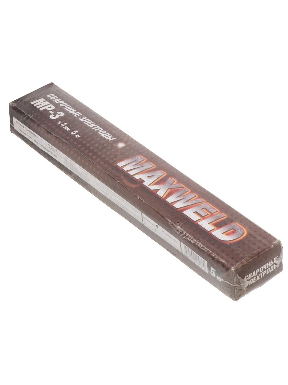 Электроды Maxweld, МР-3, 4 мм, 5 кг, картонная коробка
