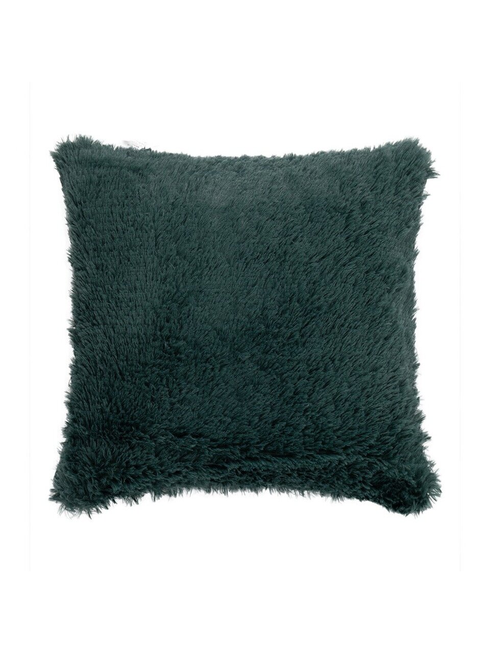 Подушка декоративная 40х40 см, TF 072 DKGR2v, 100% полиэстер, мех, темно-зеленая, Eclair, 29530