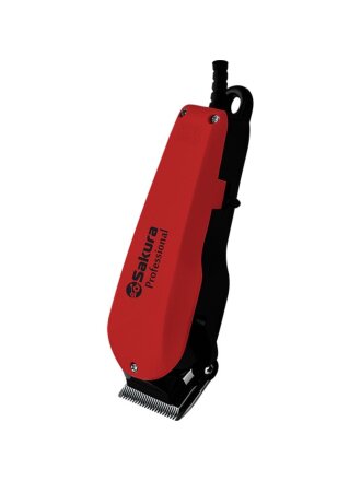 Машинка для стрижки, Sakura, SA-5112R Professiоnal, сетевая, 10 Вт, красная