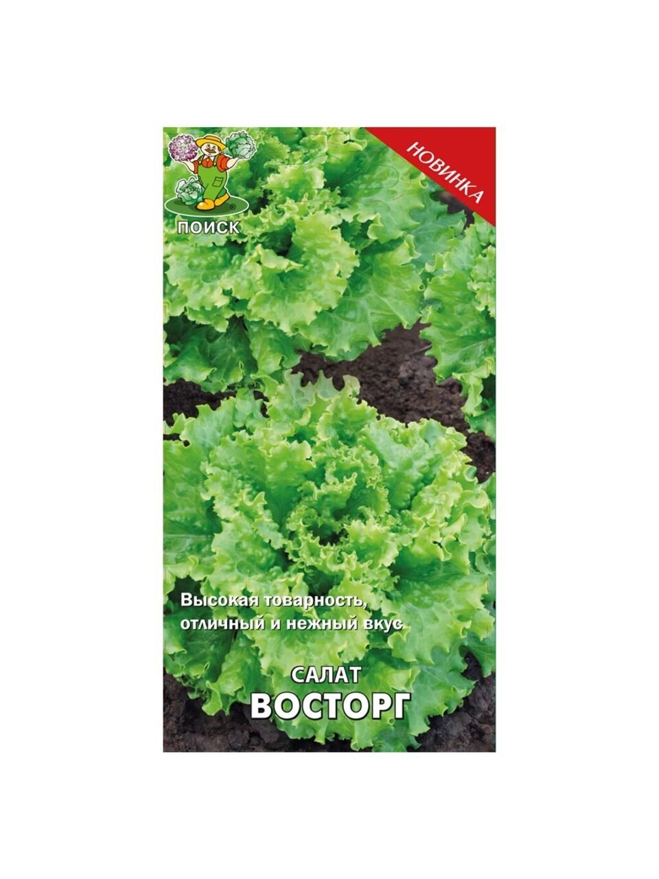 Семена Салат листовой, Восторг, 1 г, цветная упаковка, Поиск