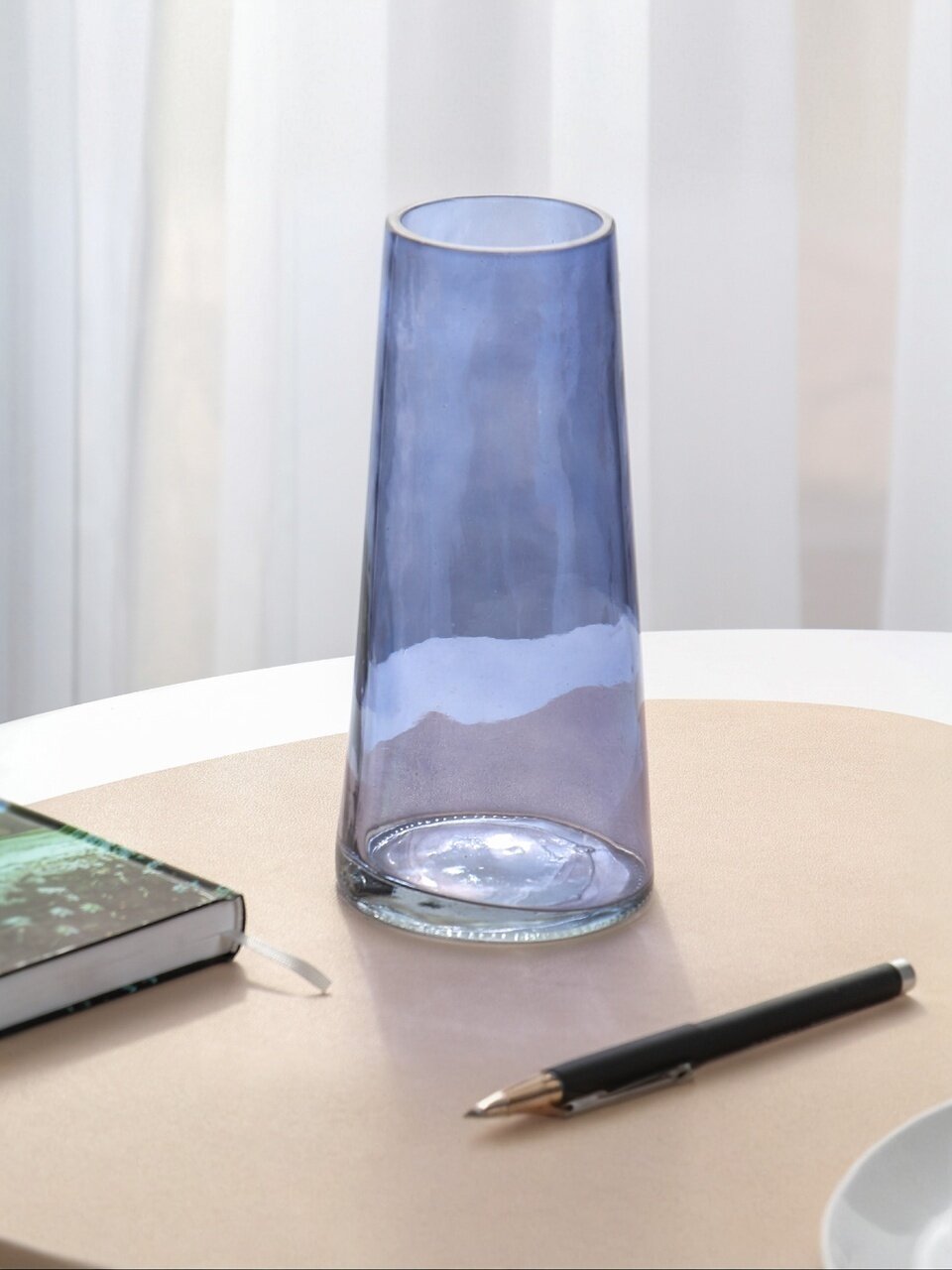 Ваза стекло, настольная, 22х10 см, Вайолет