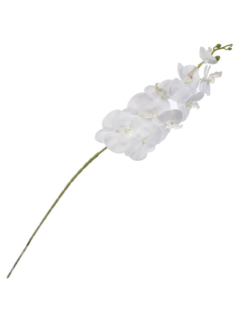 Цветок искусственный декоративный Орхидея, 107 см, белый, Y6-10365