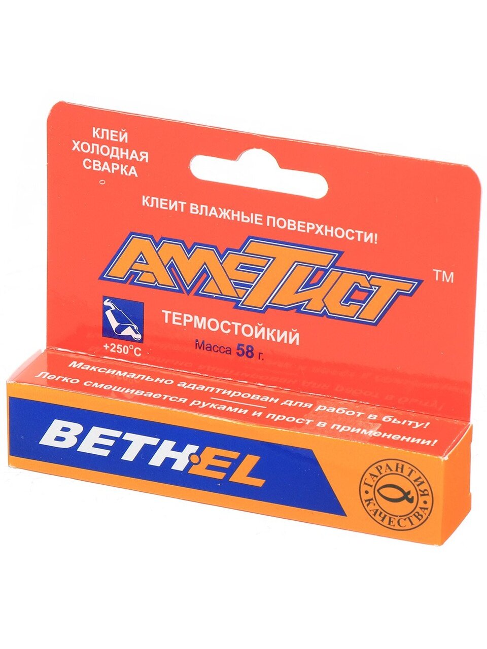 Холодная сварка термостойкая, Аметист, 58 г, блистер