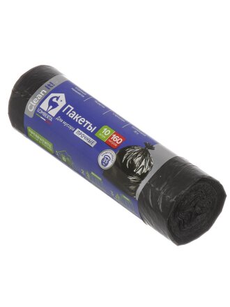 Пакеты для мусора 160 л, 10 шт, 35 мкм, прочные, Lomberta, 722557, черные