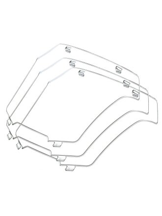 Стекло для маски сварщика Welder, Vision, 165 х 155 мм, пакет 3 шт, G/VISION/3