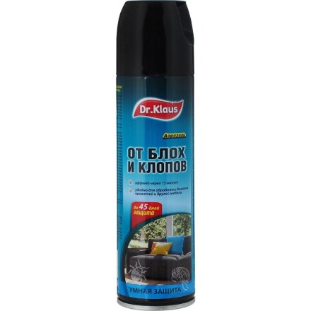 Инсектицид от клопов, блох, аэрозоль, 250 мл, Dr.Klaus