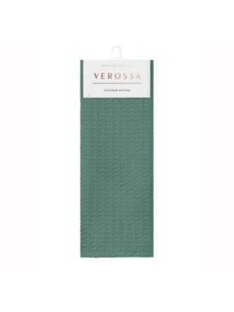 Полотенце кухонное вафельное, 40х70 см, 100% хлопок, Verossa, эвкалипт, Россия