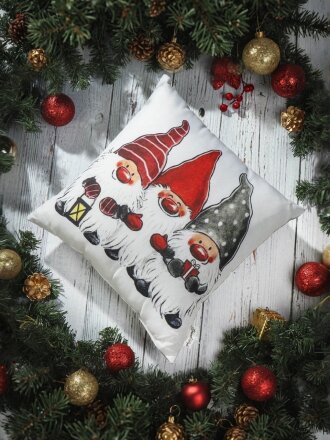 Подушка декоративная 35х35 см, ГД-29, 100% полиэстер, ПД-Ф-35