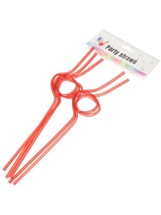 Трубочка одноразовая для коктейля, 5 шт, Y3-606, в ассортименте