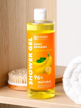 Гель для душа Family Cosmetics, Fresh Flesh, Солнечный банан, 520 мл