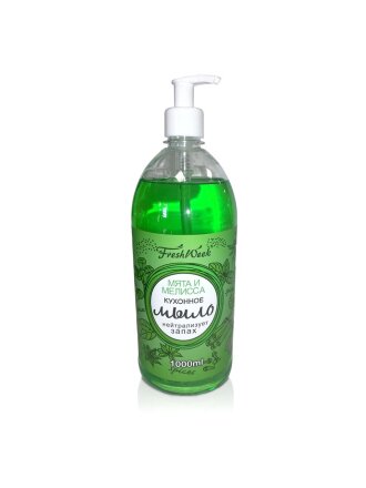 Мыло жидкое Freshweek, Мята и мелисса, для кухни, 1 л