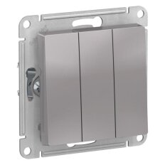 Механизм выключателя 3-кл. СП AtlasDesign 10А IP20 (сх. 1+1+1) 10AX алюм. SchE ATN000331 Механизм выключателя 3-кл. СП AtlasDesign 10А IP20 (сх. 1+1+1) 10AX алюм. SchE ATN000331