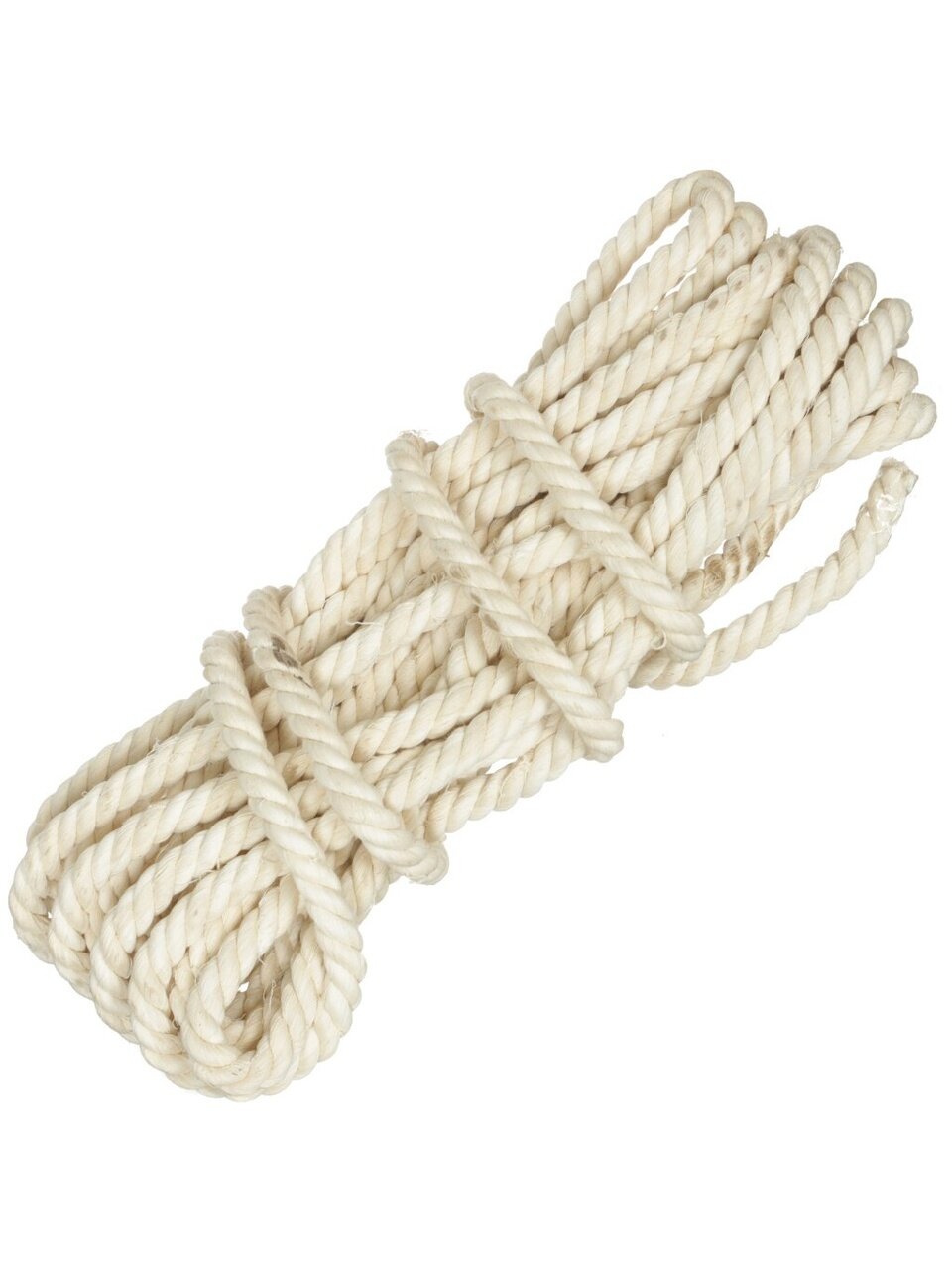 Веревка диаметр 12 мм, хлопок, хозяйственная, 11 м