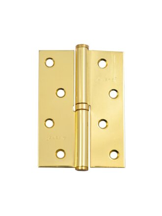 Петля для деревянных дверей, Avers, 100х75х2.5 мм, правая, 5-B-G-R, 30707, с подшипником, золото