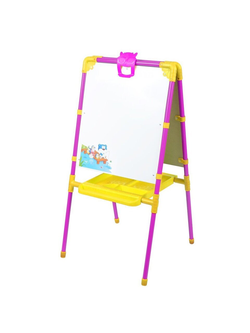 Мольберт детский с большим пеналом, сиреневый, Nika, М1
