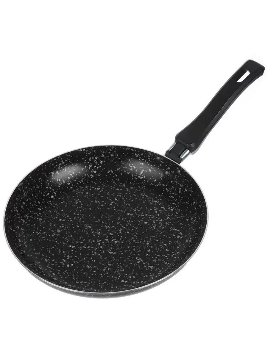 Сковорода алюминий, 18 см, антипригарное покрытие, Vari, HouseLoft, черный гранит, HL14318
