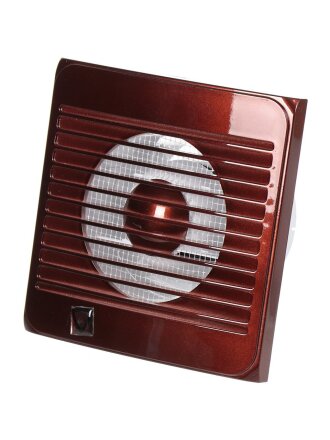 Вентилятор вытяжной настенный, Event, установочный диаметр 100 мм, 13 Вт, 130 м³/ч, шоколад, 100С