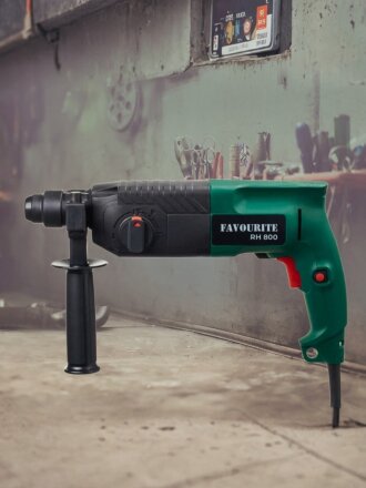 Перфоратор Favourite, RH 800, SDS-Plus, 800 Вт, 2.4 Дж, 3 режима, с кейсом, 104100800