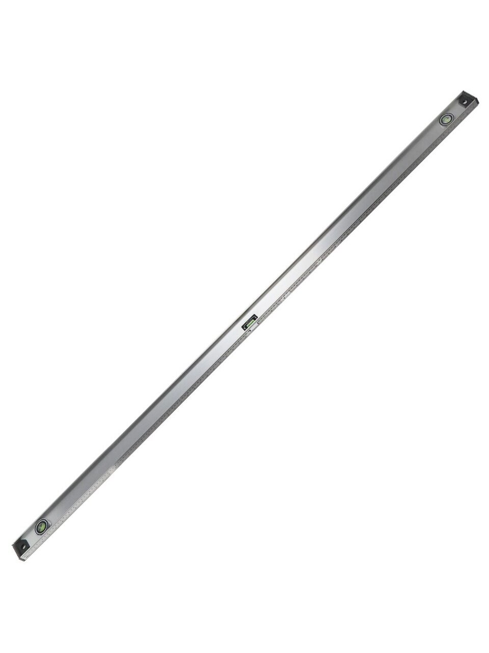 Уровень алюминий, 1800 мм, 2 глазка + 1 поворотный, линейка, рельс, серебристый, Bartex, №0021