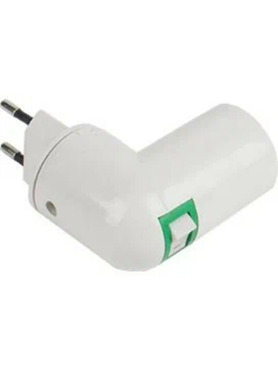 Переходник E14, с выключателем, вилка-патрон, белый, Ecola, Base, APT4SWEAY