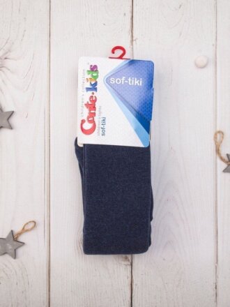Колготки детские махра, Conte-kids, Sof-Tiki, темно-синие, р. 104-110, 7С-38СП