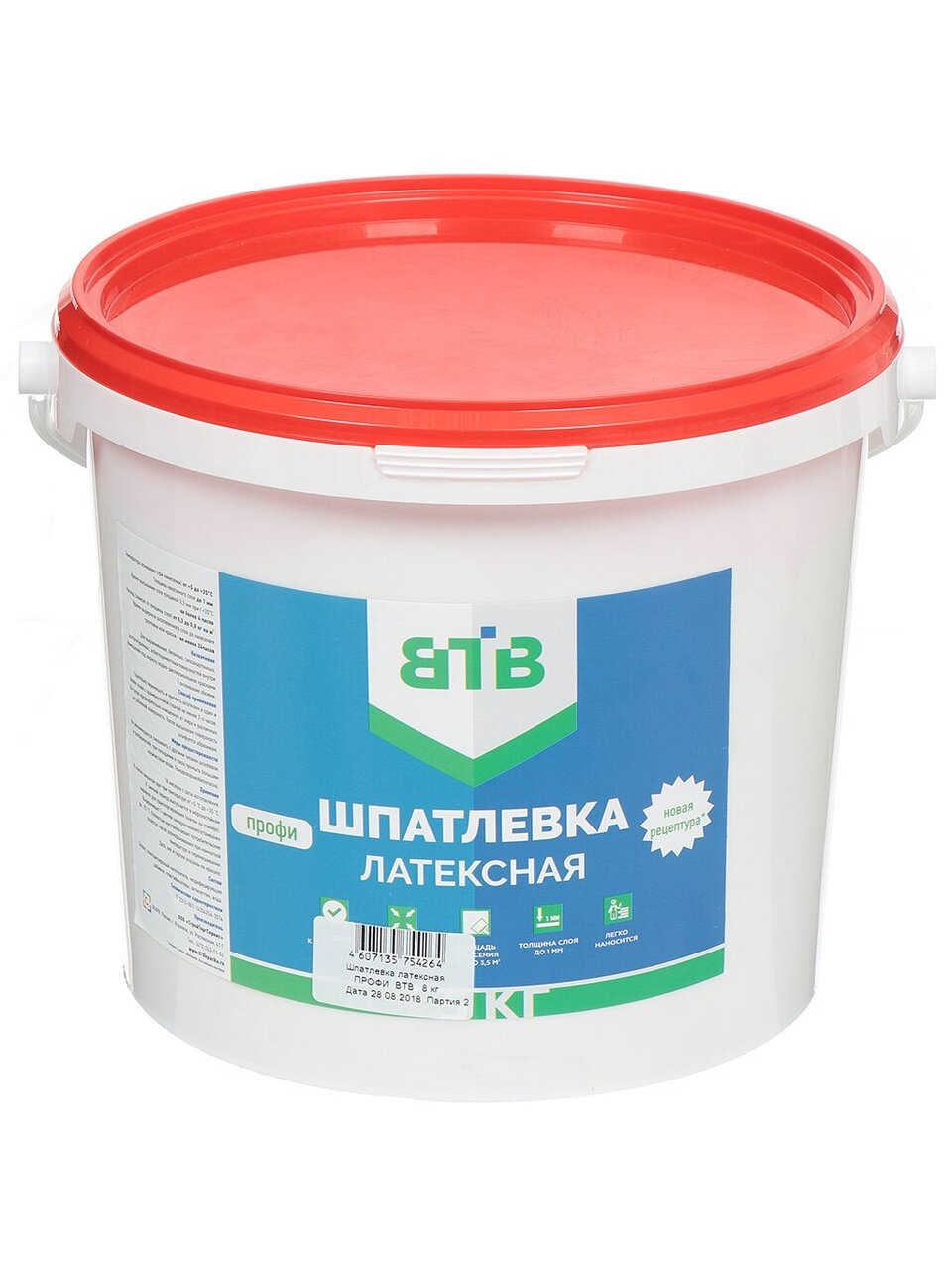 Шпатлевка ВТВ, Профи, латексная, для внутренних работ, 8 кг