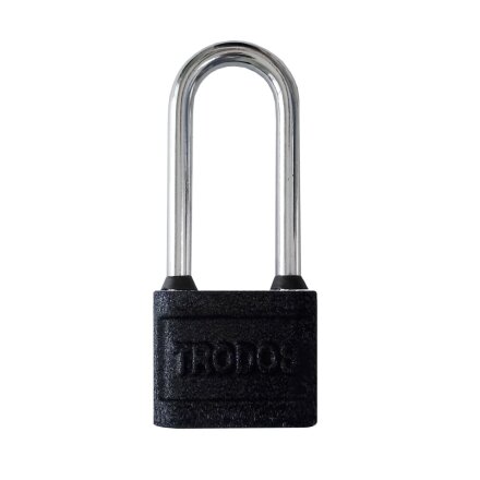 Замок навесной Trodos, ВС-HG45-60L, 210 246, блистер, цилиндровый, черный, 3 ключа