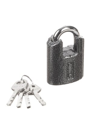 Замок навесной Аллюр, ВС2Ч-501, 1 397, коробка, дисковый, серый, 52 мм, 4 ключа