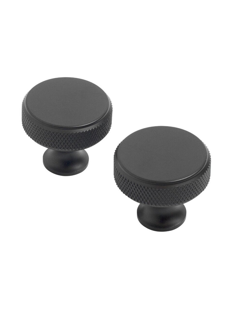 Ручка-кнопка мебельная StahlBuro, AP2704, 2 штуки, матовый черный, 16731