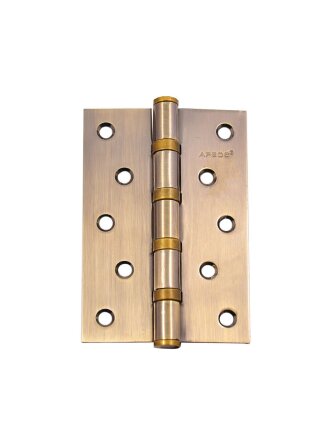 Петля врезная для деревянных дверей, Apecs, 120х80х3 мм, B4-Steel-AB, 13732, универсальный, с 4 подшипниками, бронза