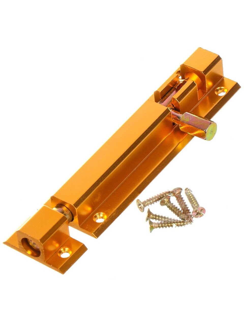 Шпингалет накладной, Apecs, 100 мм, DB-05-100-G, 00008283, золото