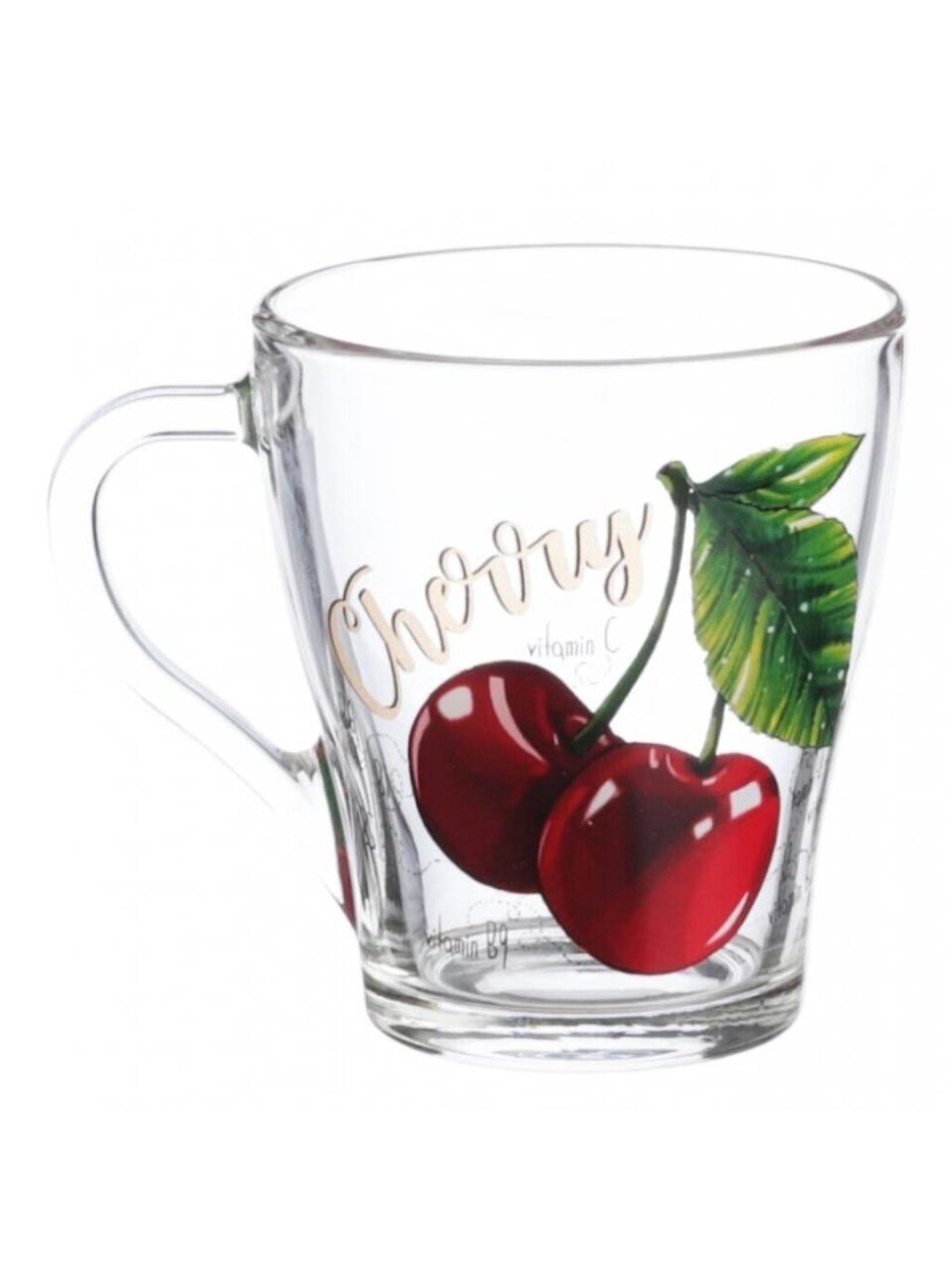 Кружка стекло, 250 мл, Грация Полезная вишня, ОСЗ, С1649