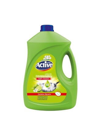 Средство для мытья посуды Active, Лайм и цветы, 3500 мл
