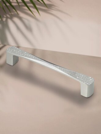 Ручка-скоба мебельная Trodos, ZY-871, 96 мм, ЦАМ, хром, 3032923