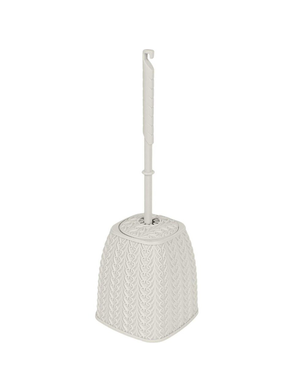 Ерш для туалета Plast team, Melange, напольный, 10.4х10.4х36.5 см, пластик, молочный туман