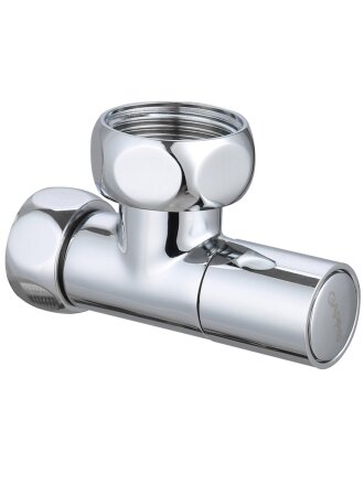 Кран для полотенцесушителя 1"х3/4", Г-Г, хром, 2 шт, Gappo, G474.0506, угловой