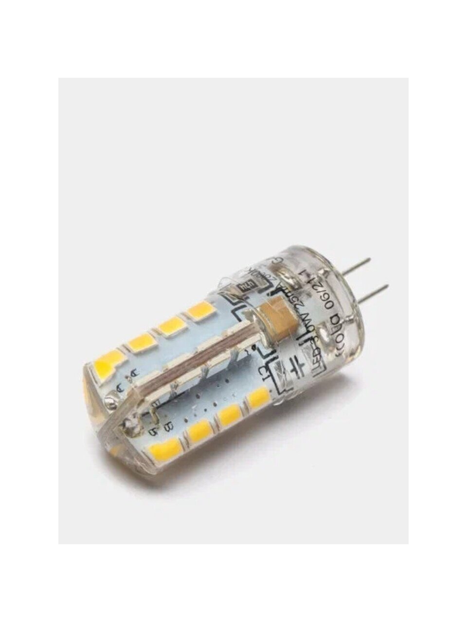 Лампа светодиодная G4, 3 Вт, 220 В, капсула, 2800 К, теплый белый свет, Ecola, Corn Micro, 40х15мм, LED