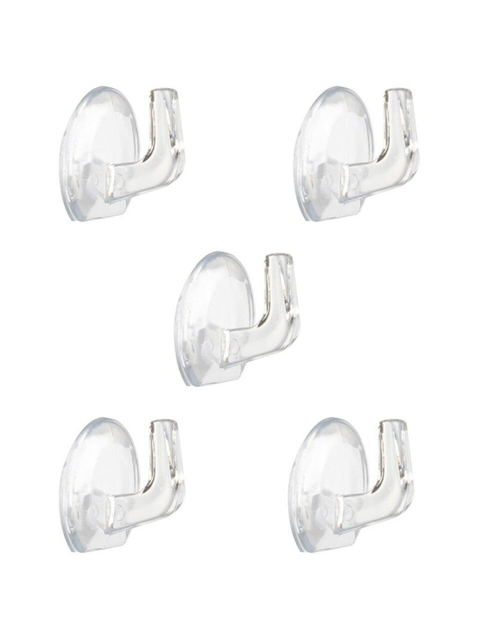 Набор крючков 5 крючков, самоклеящийся, пластмасса, 104943