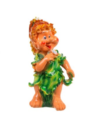 Фигурка садовая Девочка - Гном капуста, 30х57 см, гипс, 223