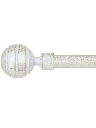 Наконечник карнизный Омега, диаметр 25 мм, белое золото, в тубе, СН-25-235-33