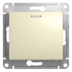 Механизм выключателя 1-кл. СП Glossa 10А IP20 (сх. 1а) 10AX с подсветкой беж. SchE GSL000213 Механизм выключателя 1-кл. СП Glossa 10А IP20 (сх. 1а) 10AX с подсветкой беж. SchE GSL000213