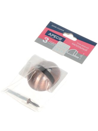 Упор дверной Apecs, DS-0002-AC, напольный, медь, 00009740