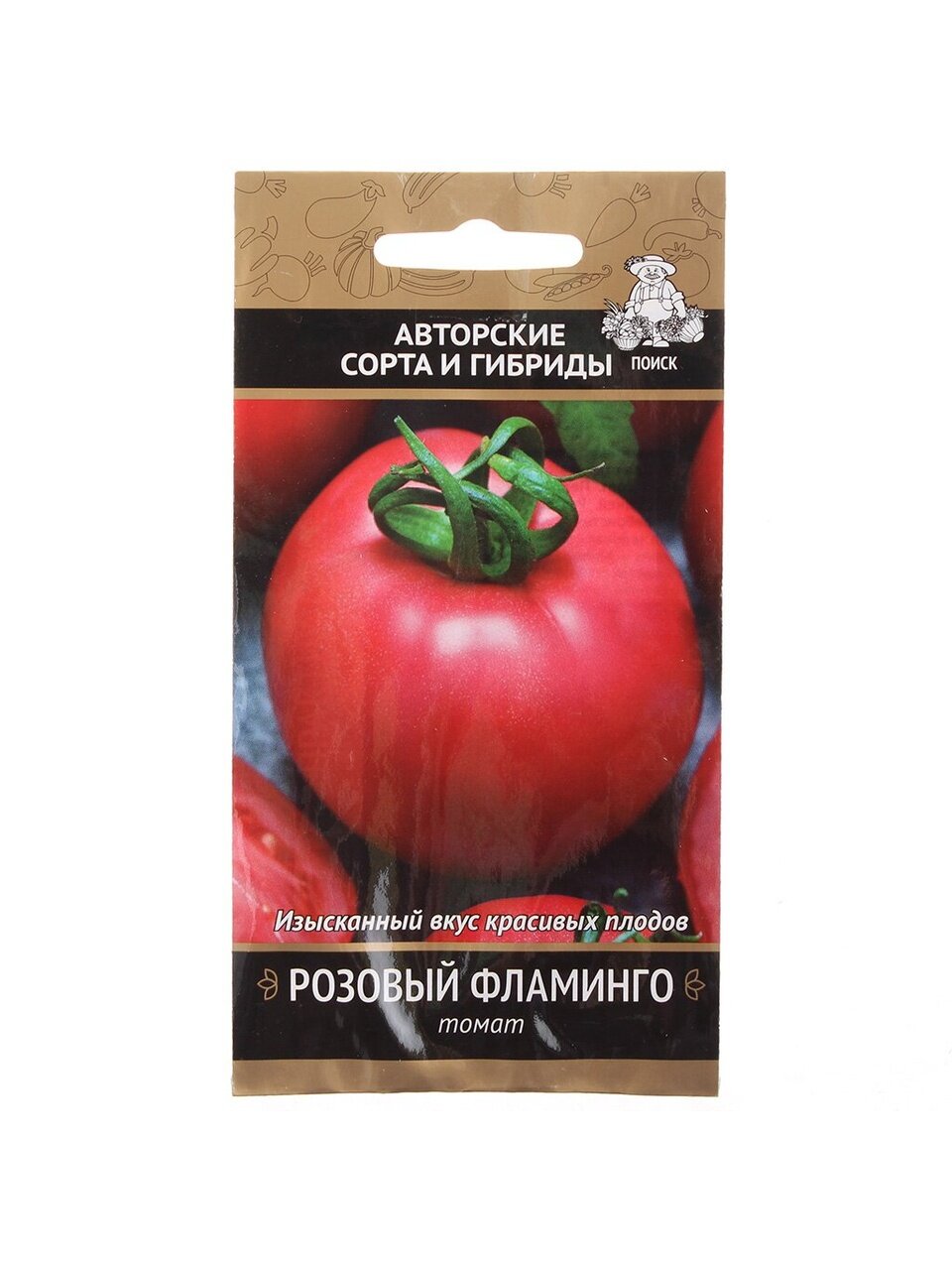 Семена Томат, Розовый фламинго, 0.1 г, цветная упаковка, Поиск